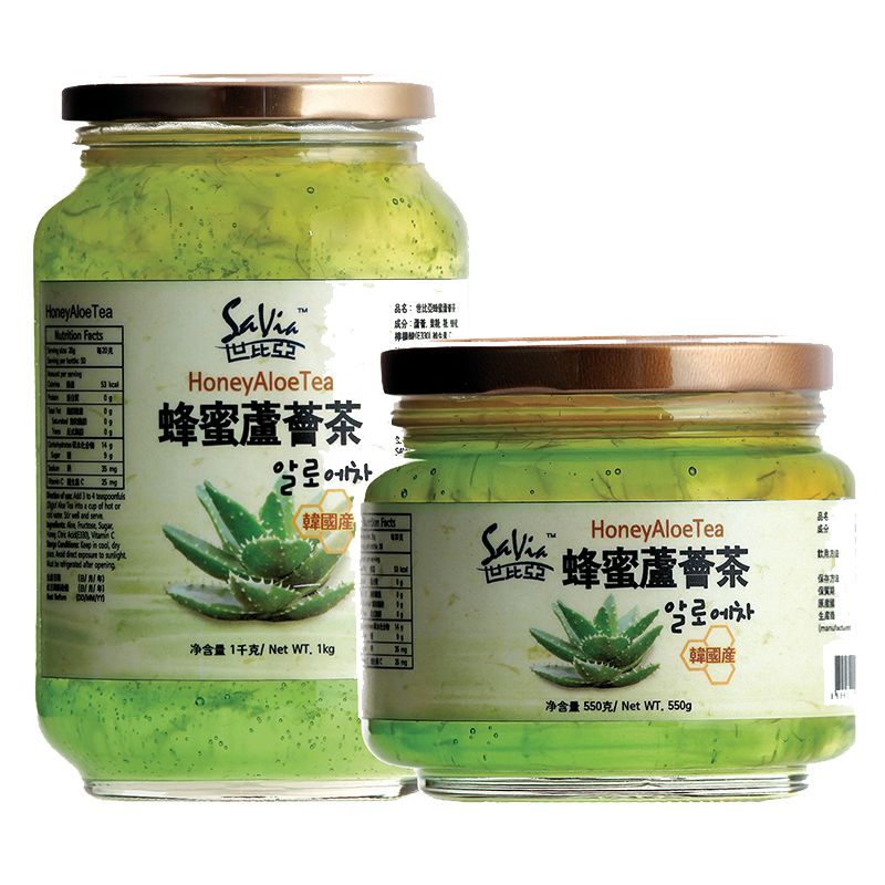 580g & 1KG LIQUID HONEY ALOE TEA