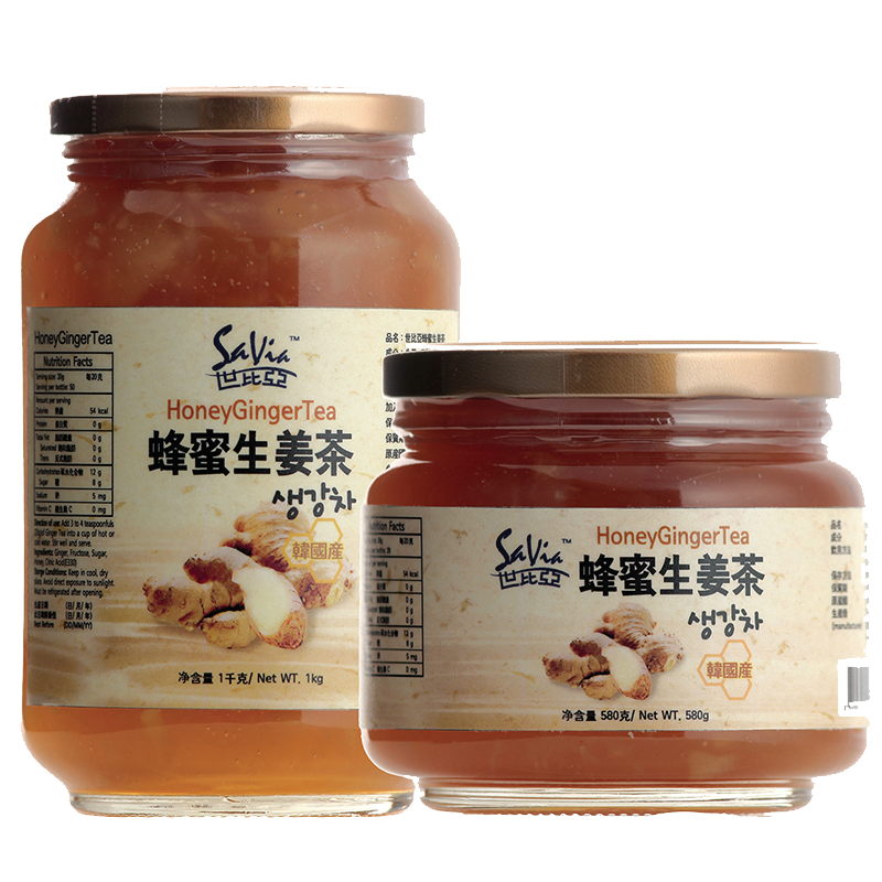 580g & 1KG LIQUID HONEY GINGER TEA